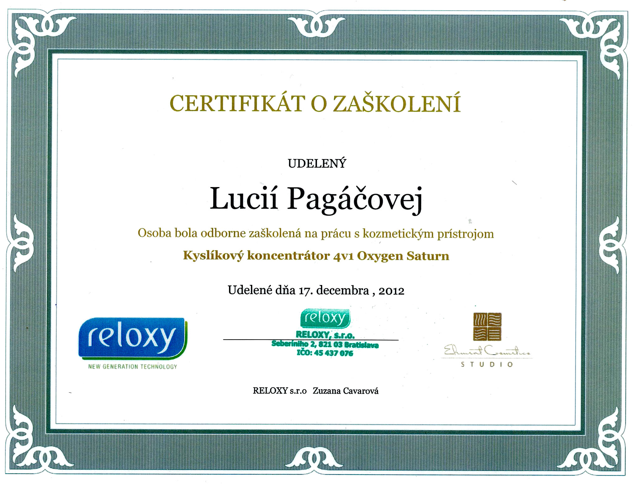 certifikat-reloxy-bratilava